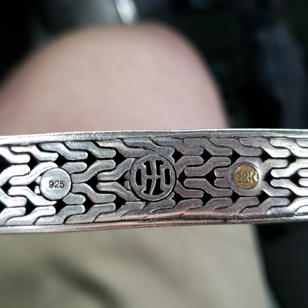 John Hardy cuff bracelet 22k gold & silver - Picture 3 of 3